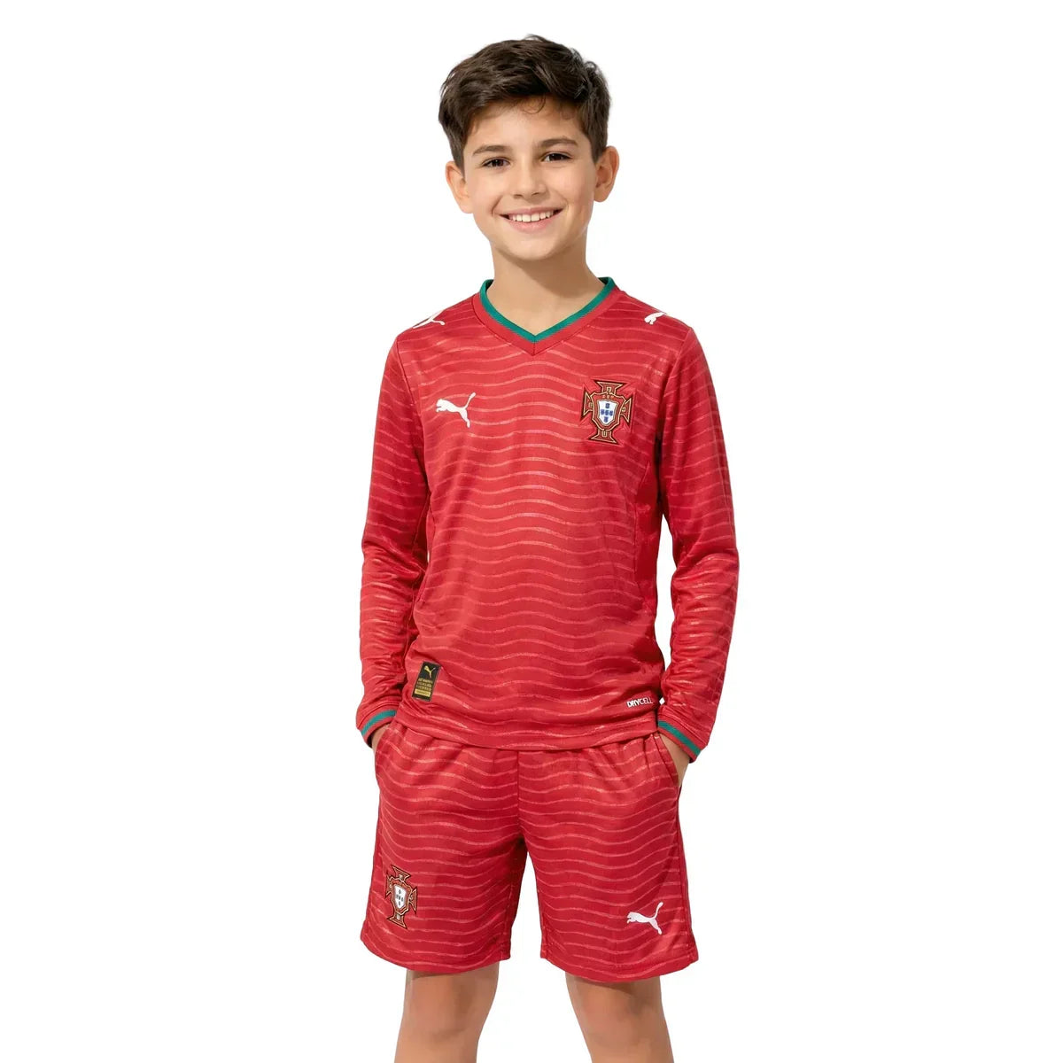 Kids Kit Long Sleeve Portugal I 26/27