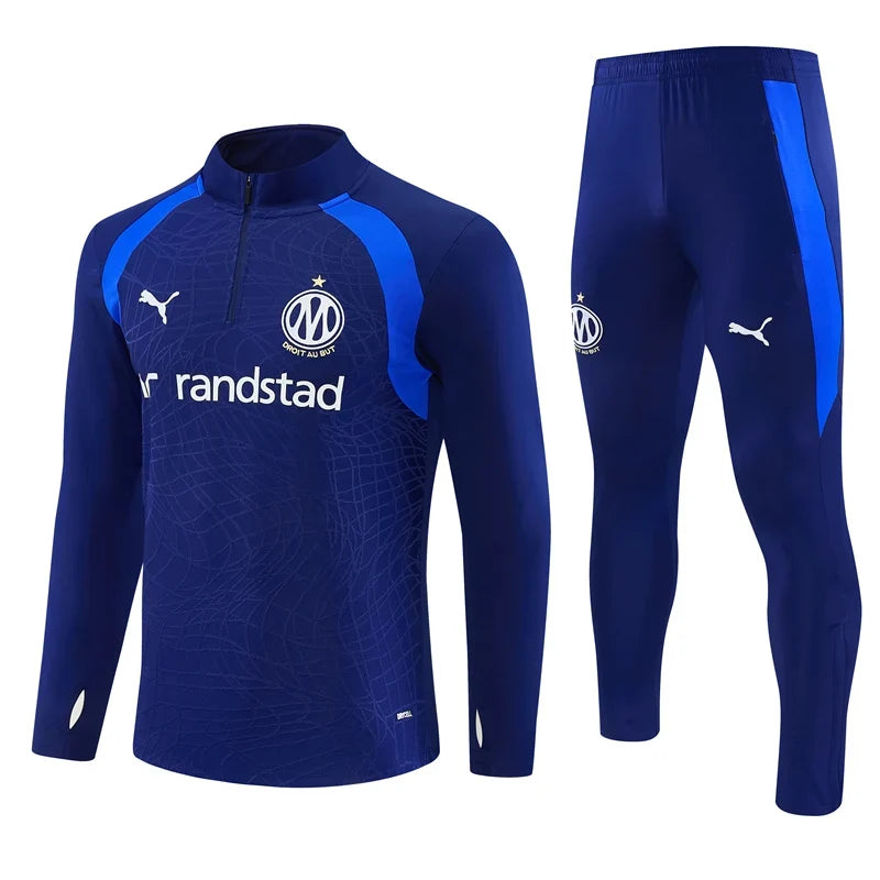 Olympique Marseille Kids’ Long-Sleeve Training Tracksuit