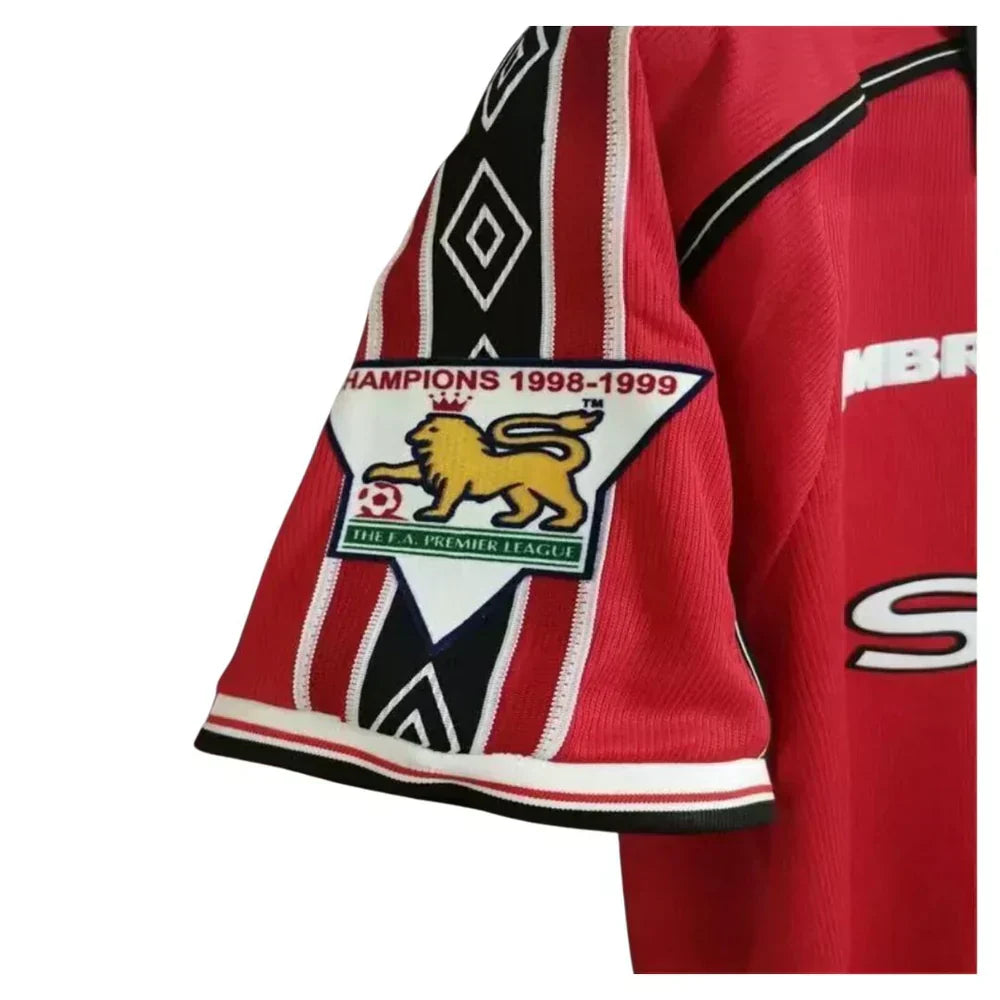 Jersey Manchester United Retro 98/99 com Patch - Red
